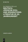 Buchcover Deutsch-jüdische Exil- und Emigrationsliteratur im 20. Jahrhundert