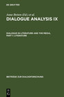 Buchcover Dialogue Analysis IX: Dialogue in Literature and the Media, Part 1: Literature