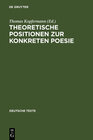 Buchcover Theoretische Positionen zur Konkreten Poesie