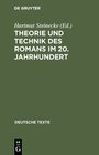 Buchcover Theorie und Technik des Romans im 20. Jahrhundert