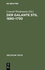 Buchcover Der galante Stil 1680–1730