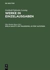Buchcover Gotthold Ephraim Lessing: Werke in Einzelausgaben / Emilia Galotti