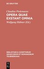 Buchcover Opera quae exstant omnia