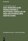 Buchcover Das persönliche Menschenbild Matthew Arnolds in der dichterischen Gestaltung