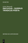 Buchcover Pacuvius - summus tragicus poeta
