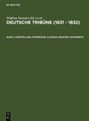 Buchcover Deutsche Tribüne (1831 – 1832) / Darstellung, Kommentar, Glossar, Register, Dokumente