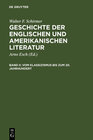 Buchcover Walter F. Schirmer: Geschichte der englischen und amerikanischen Literatur / Vom Klassizismus bis zum 20. Jahrhundert