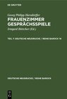 Buchcover Georg Philipp Harsdörffer: Frauenzimmer Gesprächsspiele / Georg Philipp Harsdörffer: Frauenzimmer Gesprächsspiele. Teil 