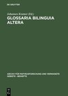 Buchcover Glossaria bilinguia altera