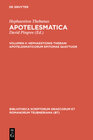 Buchcover Hephaestion Thebanus: Apotelesmatica / Hephaestionis Thebani apotelesmaticorum epitomae quattuor