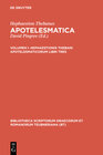 Buchcover Hephaestion Thebanus: Apotelesmatica / Hephaestionis Thebani apotelesmaticorum libri tres