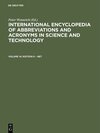 Buchcover International Encyclopedia of Abbreviations and Acronyms in Science and Technology / Edition K – Net
