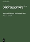 Buchcover Wolfgang Hadamitzky; Marianne Rudat-Kocks: Japan-Bibliografie. Monographien,... / 1971–1985