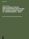 Buchcover Alfred Estermann: Inhaltsanalytische Bibliographien deutscher Kulturzeitschriften... / Deutsche Roman-Zeitung (1864-1880