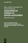 Buchcover Hans Jakob Christoffel von Grimmelshausen: Gesammelte Werke in Einzelausgaben / Des Weltberuffenen Simplicissimi Pralere