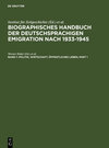 Buchcover Biographisches Handbuch der deutschsprachigen Emigration nach 1933-1945 / Politik, Wirtschaft, Öffentliches Leben.