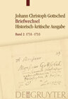 Buchcover Johann Christoph Gottsched: Briefwechsel / 1731–1733