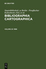 Buchcover Bibliographia Cartographica / 1996