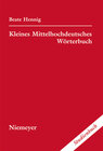 Buchcover Kleines Mittelhochdeutsches Wörterbuch