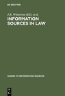 Buchcover Information Sources in Law