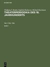 Buchcover Wolfgang F. Bender; Siegfried Bushuven; Michael Huesmann: Theaterperiodika... / 1750 - 1780