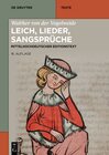 Buchcover Walther von der Vogelweide: Leich, Lieder, Sangsprüche