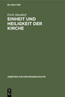 Buchcover Einheit und Heiligkeit der Kirche