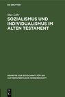 Buchcover Sozialismus und Individualismus im Alten Testament