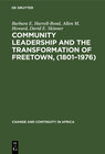 Buchcover Community leadership and the transformation of Freetown, (1801–1976)