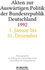 Buchcover Akten zur Auswärtigen Politik der Bundesrepublik Deutschland 1992