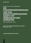 Buchcover Ewald Löwe; Werner Rosenberg: Die Strafprozeßordnung und das Gerichtsverfassungsgesetz... / Die Strafprozessordnung. [Ne