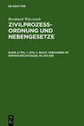 Buchcover Bernhard Wieczorek: Zivilprozessordnung und Nebengesetze / ZPO, 2. Buch: Verfahren im ersten Rechtszuge, §§ 253-329