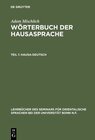Buchcover Adam Mischlich: Wörterbuch der Hausasprache / Hausa-Deutsch