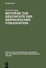 Buchcover Beiträge zur Geschichte der germanischen Conjugation