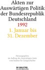 Buchcover Akten zur Auswärtigen Politik der Bundesrepublik Deutschland / Akten zur Auswärtigen Politik der Bundesrepublik Deutschl