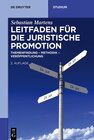 Buchcover Leitfaden für die juristische Promotion