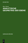 Buchcover Analytische Geometrie der Ebene