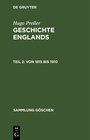 Buchcover Hugo Preller: Geschichte Englands / Von 1815 bis 1910