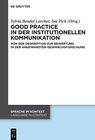 Buchcover Good practice in der institutionellen Kommunikation