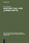 Buchcover Goethes Tag- und Jahres-Hefte
