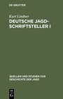 Buchcover Deutsche Jagdschriftsteller I