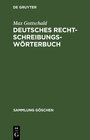 Buchcover Deutsches Rechtschreibungswörterbuch