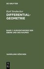 Buchcover Karl Strubecker: Differentialgeometrie / Kurventheorie der Ebene und des Raumes