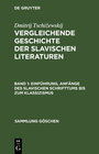 Buchcover Dmitrij Tschižewskij: Vergleichende Geschichte der slavischen Literaturen / Einführung, Anfänge des slavischen Schrifttu