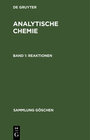 Buchcover Johannes Hoppe: Analytische Chemie / Reaktionen