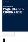Buchcover Paul Tillichs frühe Ethik