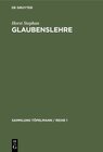 Buchcover Glaubenslehre