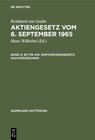 Buchcover Reinhard von Godin: Aktiengesetz vom 6. September 1965 / §§ 179–410. Einführungsgesetz. Sachverzeichnis