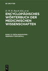 Buchcover Encyclopädisches Wörterbuch der medicinischen Wissenschaften / Frühlingsadonis - Gebärmuttervorfall