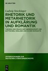 Buchcover Rhetorik und Metarhetorik in Aufklärung und Romantik